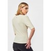 T-shirt femme beige pailleté KAPORAL