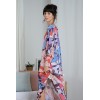 Robe tunique longue en voile rose MOLLY BRACKEN