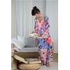 Robe tunique longue en voile rose MOLLY BRACKEN