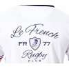 Polo hommes French rugby blanc RUCKFIELD