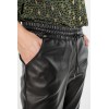 Pantalon femme simili cuir noir LE TEMPS DES CERISES