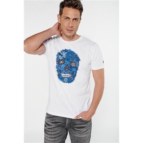 T.SHIRT BLANC MC IMPR LE TEMPS DES CERISES HOMME