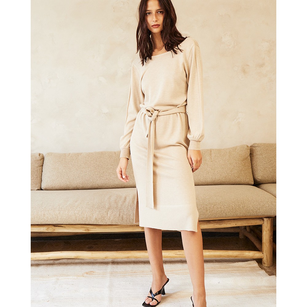 Robe midi beige DAME GRACE&MILLA