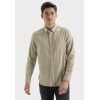 Chemise homme Camel anthracite régular