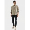 Chemise homme Camel anthracite régular