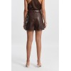 Short court effet croco en simili marron MOLLY BRACKEN