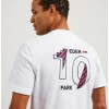 T-shirt homme EDEN PARK manches courtes blanc broderie 10 dos