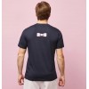 T-shirt homme EDEN PARK marine noeud rose au dos