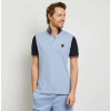 Polo homme mc color block ciel et marine EDEN PARK