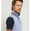 Polo homme mc color block ciel et marine EDEN PARK