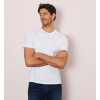 T-shirt homme blanc, col rond , manches courtes EDEN PARK