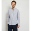 Chemise homme bleue rayée en coton EDEN PARK