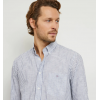 Chemise homme bleue rayée en coton EDEN PARK