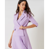 Robe midi plissé parme RINASCIMENTO