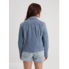 Blouson cuir femme BONITA bleu denim DAYTONA