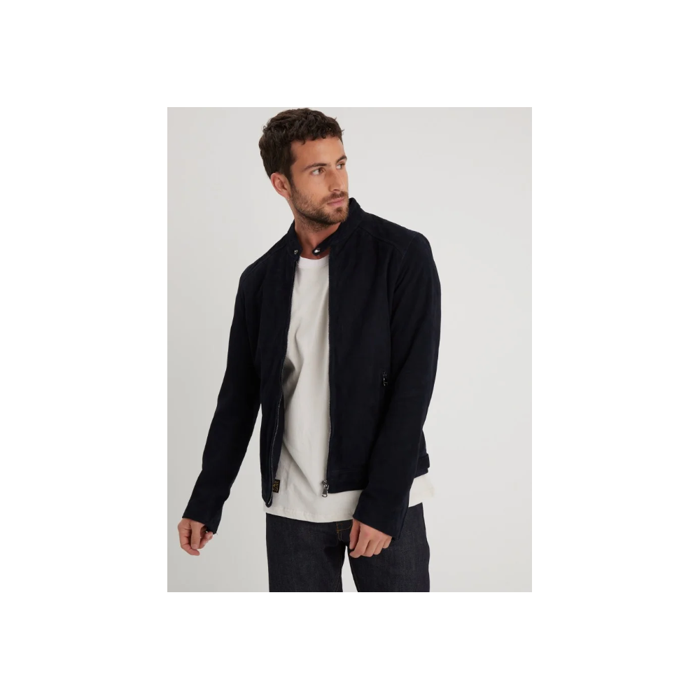 Blouson en daim homme, marine DAYTONA