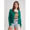 Blouson cuir femme BONITA vert DAYTONA