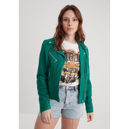 Blouson cuir femme BONITA vert DAYTONA