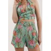 Short imprimé vert taille haute MOLLY BRACKEN