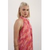 Robe courte en voile imprimé rose, orange MOLLY BRACKEN