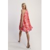 Robe courte en voile imprimé rose, orange MOLLY BRACKEN