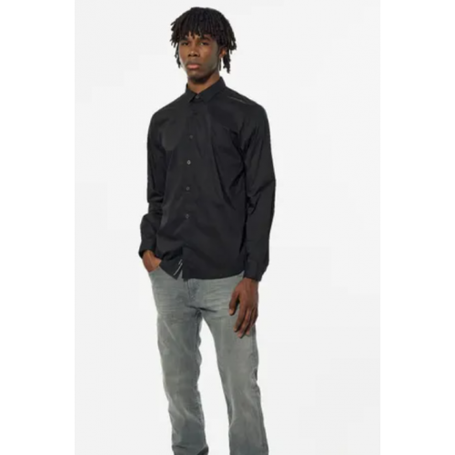 Chemise homme KAPORAL noire à manches longues