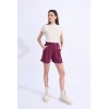 Short femme velours bordeaux MOLLY BRACKEN