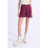 Short femme velours bordeaux MOLLY BRACKEN