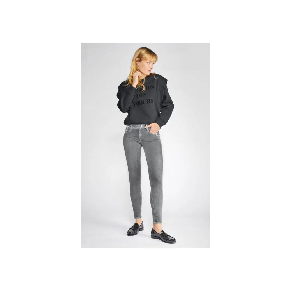 Jarry pulp slim 7/8ème jeans gris N°3 por femme LTC