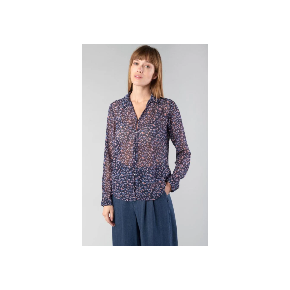 Chemise femme Luz à motif léopard LE TEMPS DES CERISES