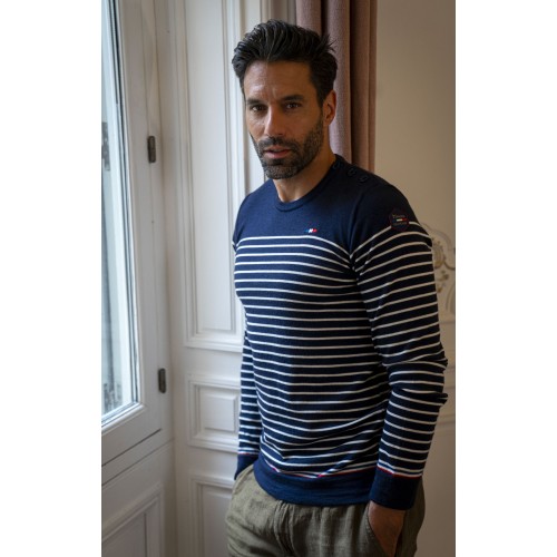 Pull homme marin en laine Homme ENZO