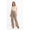 Pantalon femme à carreaux beige MOLLY BRACKEN