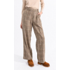 Pantalon femme à carreaux beige MOLLY BRACKEN