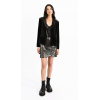 Veste femme courte en velours noir MOLLY BRACKEN