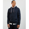 Sweat homme bleu foncé à capuche détails contrastants