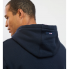 Sweat homme bleu foncé à capuche détails contrastants