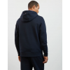 Sweat homme bleu foncé à capuche détails contrastants