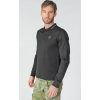 Polo hommes manches longues Ronan noir