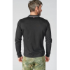 Polo hommes manches longues Ronan noir