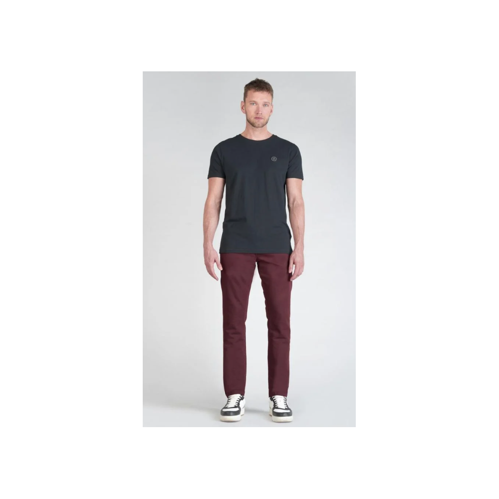 Pantalon homme chino Jogg Kurt bordeaux LTCH