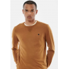 Pull homme col rond camel KAPORAL