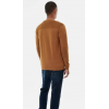 Pull homme col rond camel KAPORAL