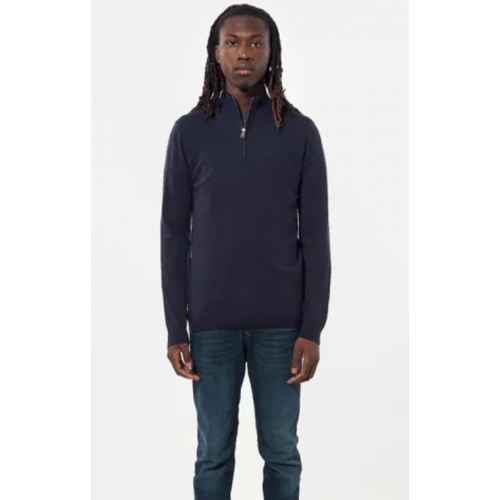 Pull homme ADA marine, col camionneur KAPORAL