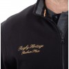 Sweat zippé noir héritage de la marque RUCKFIELD