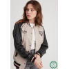 Bomber femme vintage noir et beige DAYTONA