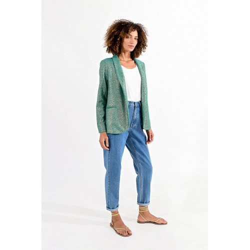 Veste femme verte pailletée MOLLY BRACKEN