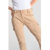 Pantalon femme cargo Rivera beige LE TEMPS DES CERISES