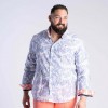 Chemise homme à manches longues Ruckfield flowers of rugby bleu