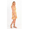 Robe courte imprimé fleuri orange MOLLY BRACKEN