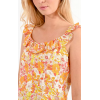 Robe courte imprimé fleuri orange MOLLY BRACKEN